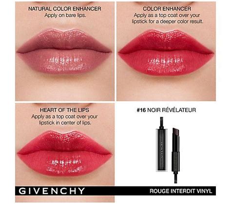 interdit givenchy gloss|givenchy interdit black magic lipstick.